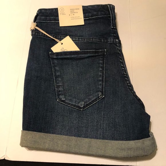 Ladies Universal Thread Mid-Rise Slim Fit Midi - Picture 4 of 5